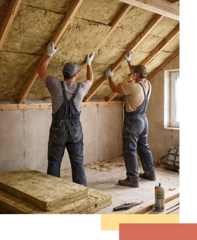 Утепление потолка минеральной ватой в Туле