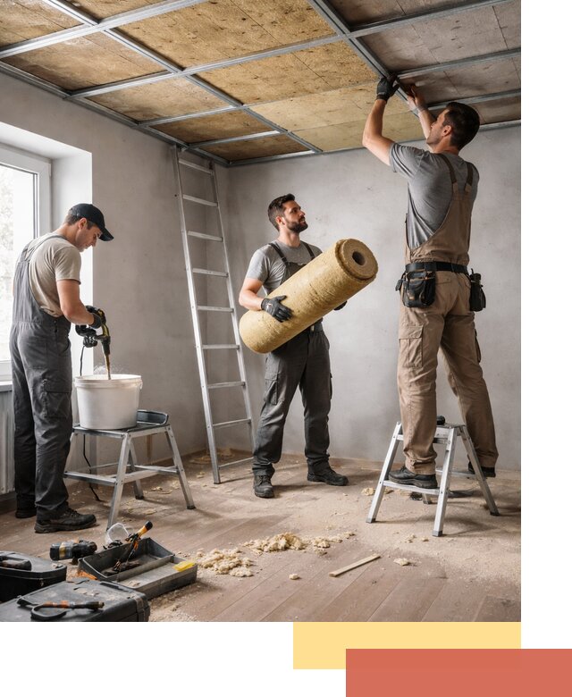 Шумоизоляция потолка в Туле: профессиональный монтаж и отделка