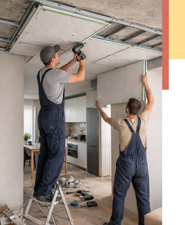 Шумоизоляция потолка панелями зипс в Туле от 1881 руб. под ключ | ОТДЕЛОЧНИК-Тул